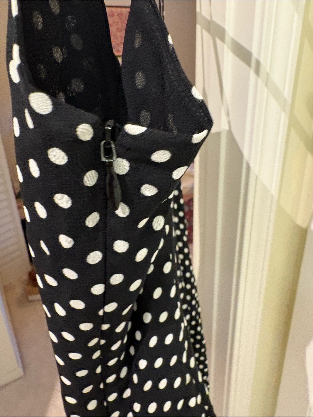 Reformation Annelise Mini dress in mini dot - Picture 5 of 7